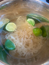 Load image into Gallery viewer, Irish Seamoss , Seamoss Gel, Joyah Products , Raw Sea Moss, soaking seamoss , limes , bowl
